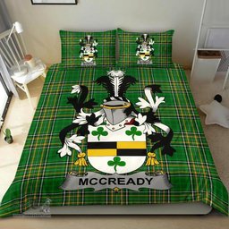 Irish McCready or McCreadie Coat of Arms Family Crest Ireland Bedding Set Irish National Tartan Irish County Bedding Set Duvet Covers