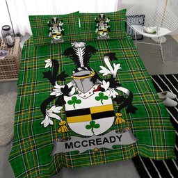 Irish McCready or McCreadie Coat of Arms Family Crest Ireland Bedding Set Irish National Tartan Irish County Bedding Set Duvet Covers