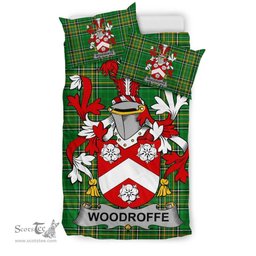 Irish Woodroffe Coat of Arms Family Crest Ireland Bedding Set Irish National Tartan Irish County Bedding Set Duvet Covers