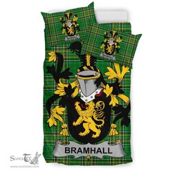 Irish Bramhall Coat of Arms Family Crest Ireland Bedding Set Irish National Tartan Irish County Bedding Set Duvet Covers
