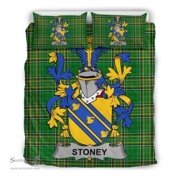 Irish Stoney Coat of Arms Family Crest Ireland Bedding Set Irish National Tartan Irish County Bedding Set Duvet Covers