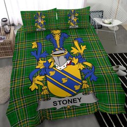 Irish Stoney Coat of Arms Family Crest Ireland Bedding Set Irish National Tartan Irish County Bedding Set Duvet Covers
