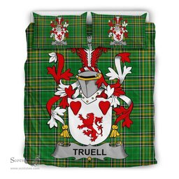 Irish Truell Coat of Arms Family Crest Ireland Bedding Set Irish National Tartan Irish County Bedding Set Duvet Covers