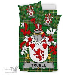 Irish Truell Coat of Arms Family Crest Ireland Bedding Set Irish National Tartan Irish County Bedding Set Duvet Covers