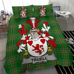 Irish Truell Coat of Arms Family Crest Ireland Bedding Set Irish National Tartan Irish County Bedding Set Duvet Covers