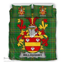 Irish Willoughby Coat of Arms Family Crest Ireland Bedding Set Irish National Tartan Irish County Bedding Set Duvet Covers