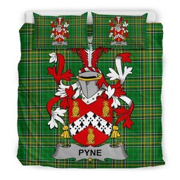 Irish Pyne Coat of Arms Family Crest Ireland Bedding Set Irish National Tartan Irish County Bedding Set Duvet Covers