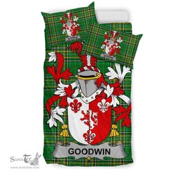 Irish Goodwin Coat of Arms Family Crest Ireland Bedding Set Irish National Tartan Irish County Bedding Set Duvet Covers