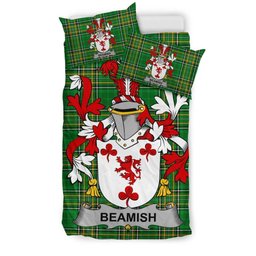 Irish Beamish Coat of Arms Family Crest Ireland Bedding Set Irish National Tartan Irish County Bedding Set Duvet Covers
