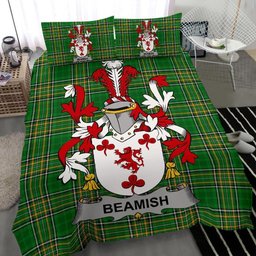 Irish Beamish Coat of Arms Family Crest Ireland Bedding Set Irish National Tartan Irish County Bedding Set Duvet Covers