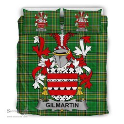 Irish Gilmartin or Kilmartin Coat of Arms Family Crest Ireland Bedding Set Irish National Tartan Irish County Bedding Set Duvet Covers