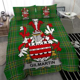 Irish Gilmartin or Kilmartin Coat of Arms Family Crest Ireland Bedding Set Irish National Tartan Irish County Bedding Set Duvet Covers