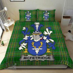 Irish McFetridge Coat of Arms Family Crest Ireland Bedding Set Irish National Tartan Irish County Bedding Set Duvet Covers