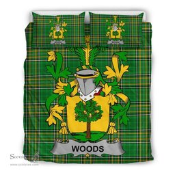 Irish Woods Coat of Arms Family Crest Ireland Bedding Set Irish National Tartan Irish County Bedding Set Duvet Covers
