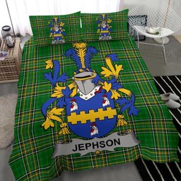 Irish Jephson Coat of Arms Family Crest Ireland Bedding Set Irish National Tartan Irish County Bedding Set Duvet Covers