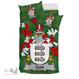 Irish Gun Coat of Arms Family Crest Ireland Bedding Set Irish National Tartan Irish County Bedding Set Duvet Covers