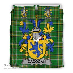 Irish Cadogan Coat of Arms Family Crest Ireland Bedding Set Irish National Tartan Irish County Bedding Set Duvet Covers