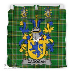 Irish Cadogan Coat of Arms Family Crest Ireland Bedding Set Irish National Tartan Irish County Bedding Set Duvet Covers