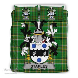 Irish Staples Coat of Arms Family Crest Ireland Bedding Set Irish National Tartan Irish County Bedding Set Duvet Covers