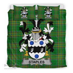 Irish Staples Coat of Arms Family Crest Ireland Bedding Set Irish National Tartan Irish County Bedding Set Duvet Covers