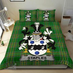 Irish Staples Coat of Arms Family Crest Ireland Bedding Set Irish National Tartan Irish County Bedding Set Duvet Covers