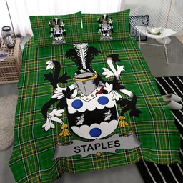 Irish Staples Coat of Arms Family Crest Ireland Bedding Set Irish National Tartan Irish County Bedding Set Duvet Covers