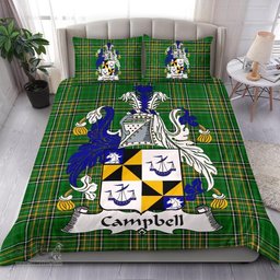 Irish Campbell Coat of Arms Family Crest Ireland Bedding Set Irish National Tartan Irish County Bedding Set Duvet Covers