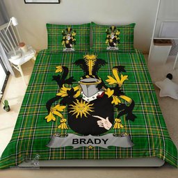 Irish Brady or McBrady Coat of Arms Family Crest Ireland Bedding Set Irish National Tartan Irish County Bedding Set Duvet Covers