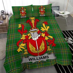 Irish Williams Coat of Arms Family Crest Ireland Bedding Set Irish National Tartan Irish County Bedding Set Duvet Covers