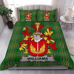 Irish Williams Coat of Arms Family Crest Ireland Bedding Set Irish National Tartan Irish County Bedding Set Duvet Covers