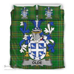 Irish Olde Coat of Arms Family Crest Ireland Bedding Set Irish National Tartan Irish County Bedding Set Duvet Covers