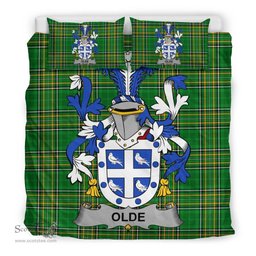 Irish Olde Coat of Arms Family Crest Ireland Bedding Set Irish National Tartan Irish County Bedding Set Duvet Covers