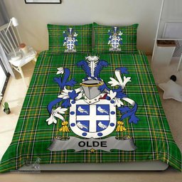 Irish Olde Coat of Arms Family Crest Ireland Bedding Set Irish National Tartan Irish County Bedding Set Duvet Covers