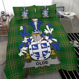 Irish Olde Coat of Arms Family Crest Ireland Bedding Set Irish National Tartan Irish County Bedding Set Duvet Covers