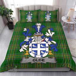 Irish Olde Coat of Arms Family Crest Ireland Bedding Set Irish National Tartan Irish County Bedding Set Duvet Covers