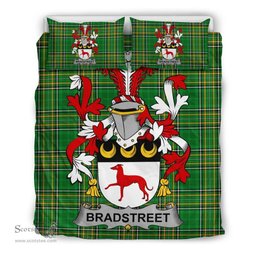 Irish Bradstreet Coat of Arms Family Crest Ireland Bedding Set Irish National Tartan Irish County Bedding Set Duvet Covers