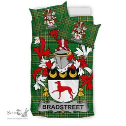 Irish Bradstreet Coat of Arms Family Crest Ireland Bedding Set Irish National Tartan Irish County Bedding Set Duvet Covers