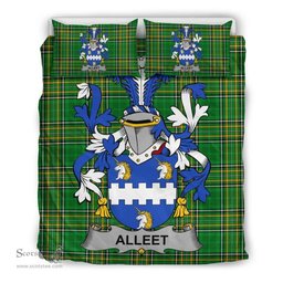 Irish Alleet Coat of Arms Family Crest Ireland Bedding Set Irish National Tartan Irish County Bedding Set Duvet Covers