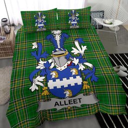 Irish Alleet Coat of Arms Family Crest Ireland Bedding Set Irish National Tartan Irish County Bedding Set Duvet Covers