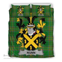 Irish Nunn Coat of Arms Family Crest Ireland Bedding Set Irish National Tartan Irish County Bedding Set Duvet Covers