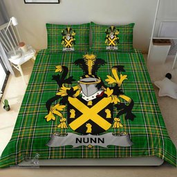 Irish Nunn Coat of Arms Family Crest Ireland Bedding Set Irish National Tartan Irish County Bedding Set Duvet Covers