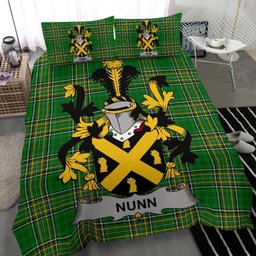 Irish Nunn Coat of Arms Family Crest Ireland Bedding Set Irish National Tartan Irish County Bedding Set Duvet Covers