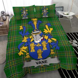 Irish Vane Coat of Arms Family Crest Ireland Bedding Set Irish National Tartan Irish County Bedding Set Duvet Covers