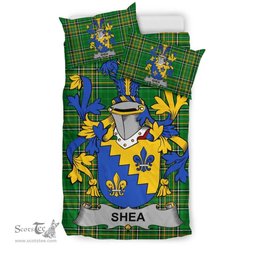Irish Shea or O'Shee Coat of Arms Family Crest Ireland Bedding Set Irish National Tartan Irish County Bedding Set Duvet Covers