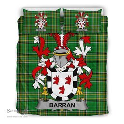 Irish Barran Coat of Arms Family Crest Ireland Bedding Set Irish National Tartan Irish County Bedding Set Duvet Covers