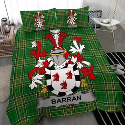 Irish Barran Coat of Arms Family Crest Ireland Bedding Set Irish National Tartan Irish County Bedding Set Duvet Covers