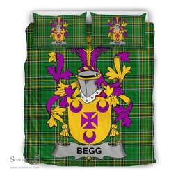 Irish Begg Coat of Arms Family Crest Ireland Bedding Set Irish National Tartan Irish County Bedding Set Duvet Covers