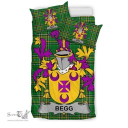 Irish Begg Coat of Arms Family Crest Ireland Bedding Set Irish National Tartan Irish County Bedding Set Duvet Covers