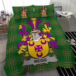 Irish Begg Coat of Arms Family Crest Ireland Bedding Set Irish National Tartan Irish County Bedding Set Duvet Covers