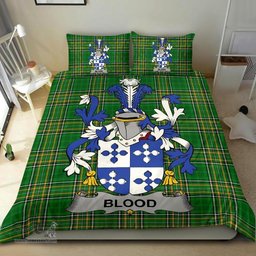 Irish Blood Coat of Arms Family Crest Ireland Bedding Set Irish National Tartan Irish County Bedding Set Duvet Covers